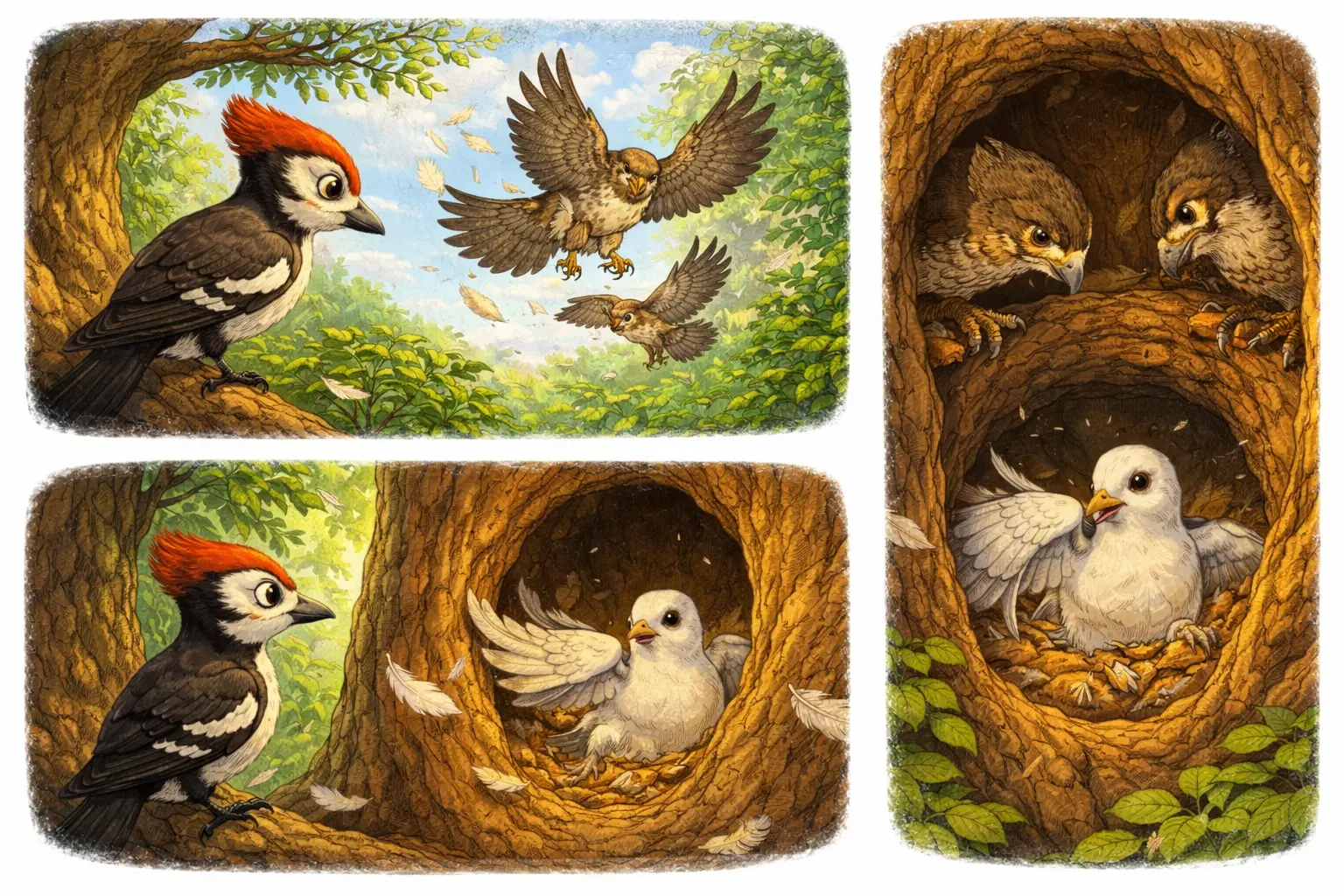 Ilustracija: Djetlić koji je sve vidio