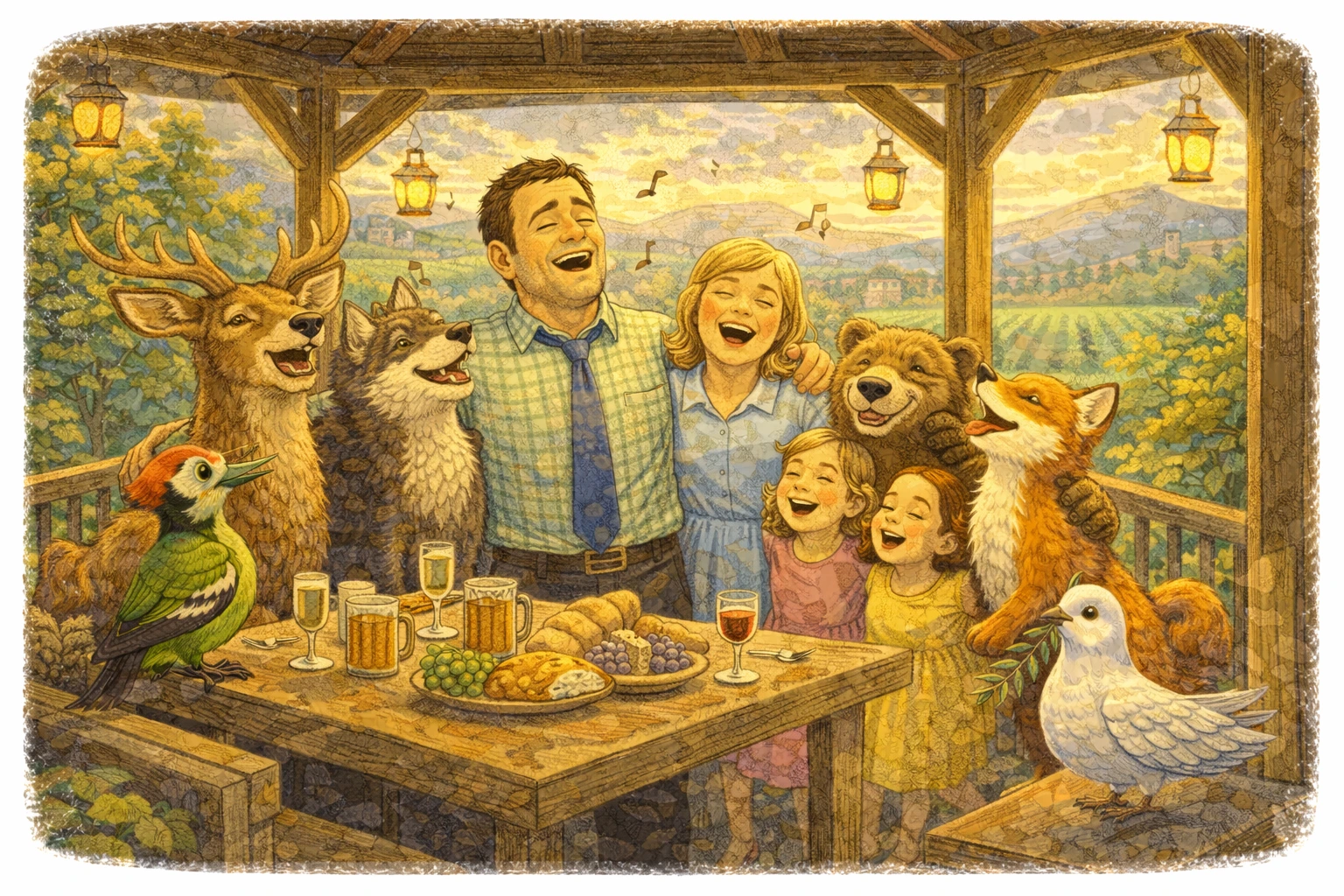 Ilustracija: Kod kuće, gdje pjesma živi